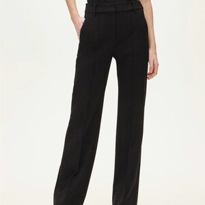 J. Crew Natalie Pant Black High-Rise Wide-Leg Trousers